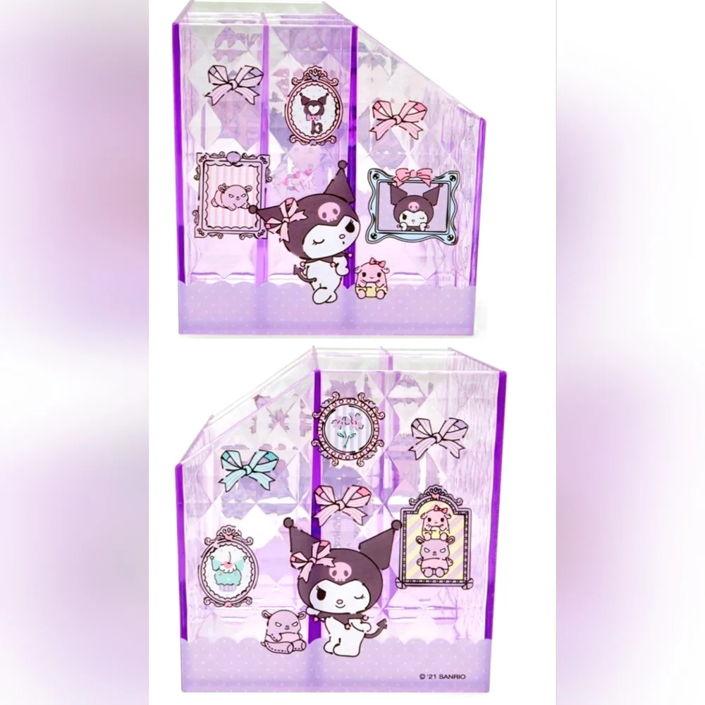 ☆ Sanrio Purple Kuromi Facted Crystal Cosmetic Stackable Organize Drawer